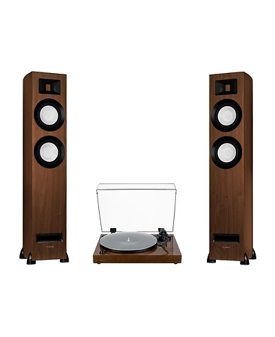 Fluance RT81+ and Ri91 150W Vinyl Turntable Record Player with Powered Floorstanding Speakers