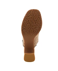 L'Artiste Women's Foxxila Slide with Laser-Cut Detail
