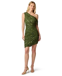 Adrianna Women's Off-the-Shoulder Fully Beaded Dress