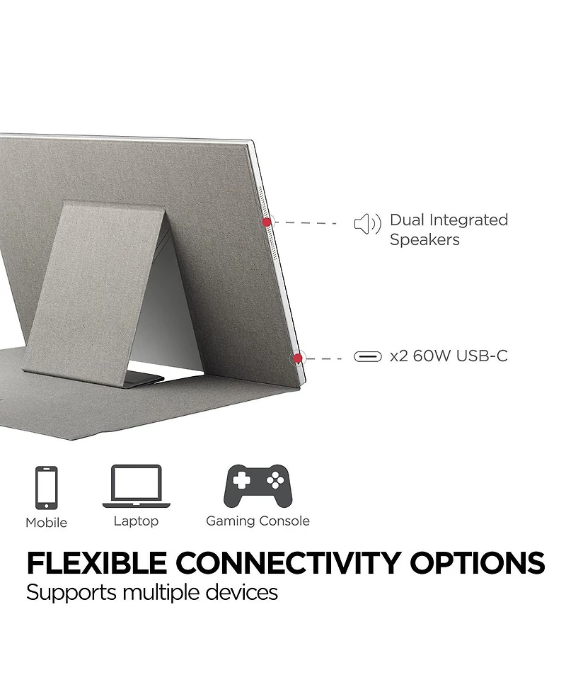 ViewSonic VG1656N 16" Ips Wuxga 60Hz Wireless Portable Usb-c Computer Monitor