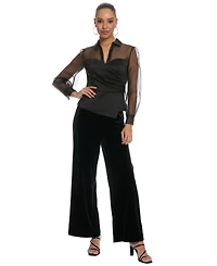 Muse Women's Mikado Sheer Yoke Top