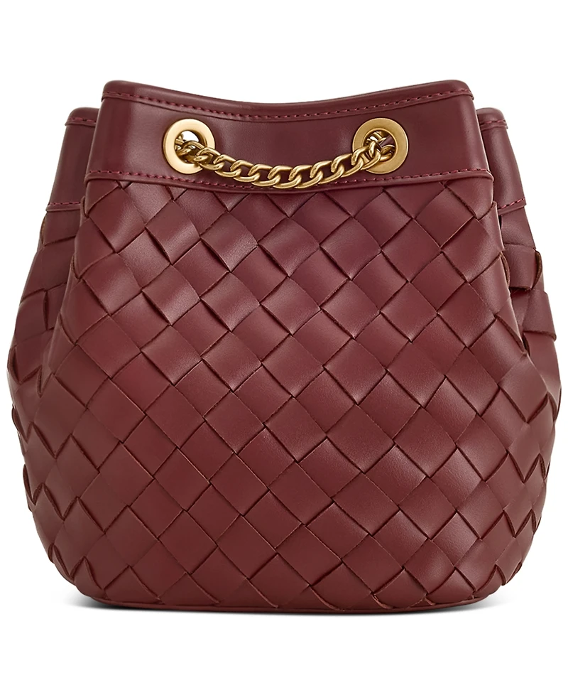 Jw Pei Yara Plain Weave Mini Bucket Handbag
