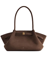 Jw Pei Hana Wide Suede Fabric Extra-Large Tote Handbag