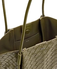 Jw Pei Nala Wide Large Weave Texture Tote Handbag