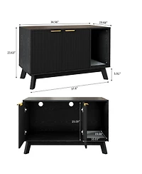 homfan Cat Litter Box Enclosure End Table