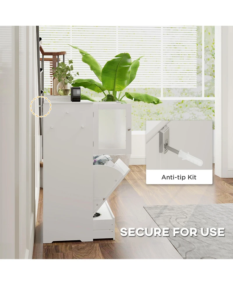 Ruie Dog Feeding Station with Two Storage Cabinets Raised Bowls and Anti Tip Kit