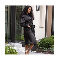 Cariloha Luxury Spa Bath Robe | Viscose L/Xl Ultra Plush with Sateen Exterior