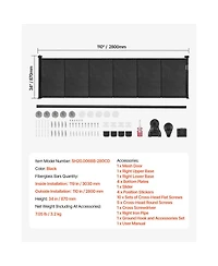 Ruie Retractable Mesh Baby Gate 34 in Tall Extends to 110 in Wide