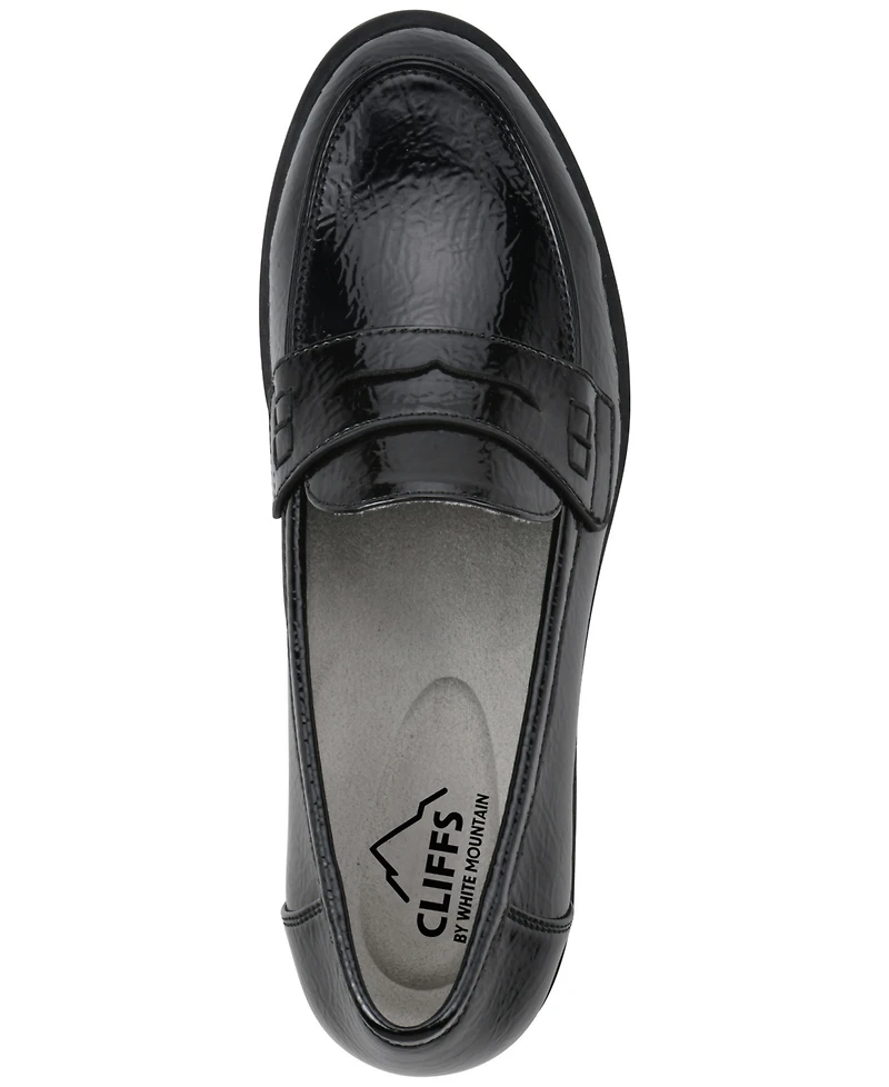 Cliffs by White Mountain Women's Galah Block Heel Loafer