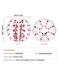 Vevor Inflatable Bumper Ball 1-Pack Pvc Sumo Zorb Ball for Teen