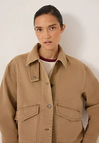 Hush Women's Womne's Elara Washed Funnel Neck Utility Jacket