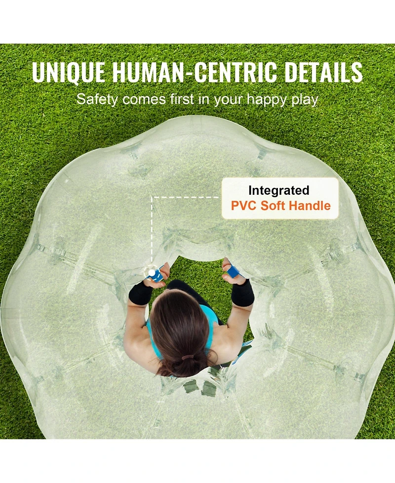Vevor Inflatable Bumper Balls 2-Pack 4FT/1.2M Sumo Zorb Balls for Teens
