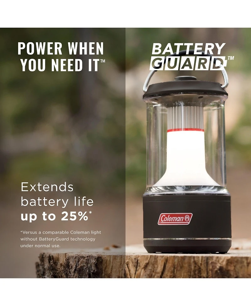 Coleman 800 Lumens Led Camping Lantern with BatteryGuard