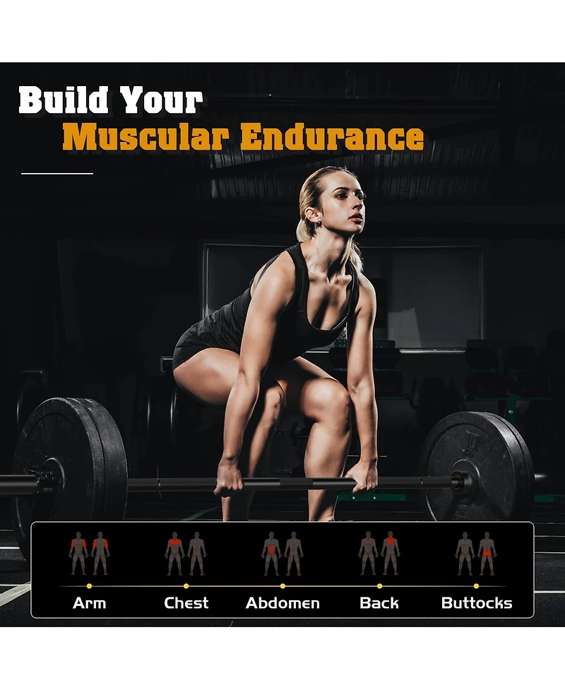 Fed Fitness Feierdun Olympic Barbell 1900LBS Strength Training Bar for Weight lifting Alloy Steel Center knurl Suitable for Plates