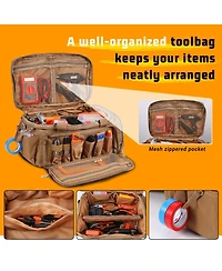 Xdovet Heavy Duty Tool Bag Multi-Pocket Work Tote