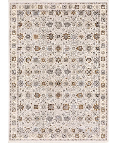 Oriental Weavers Maharaja 71W Ivory and Gold 5'3" x 7'6" Area Rug