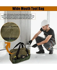 Xdovet Waxed Canvas Tool Bag Organizer Tote