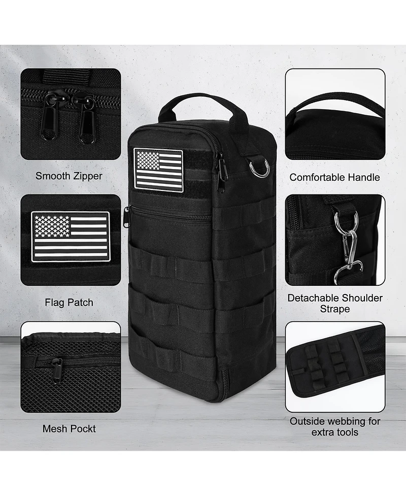 Xdovet Tool Bag Heavy Duty Organizer Shoulder Pouch Electricians Carpenters Hvac