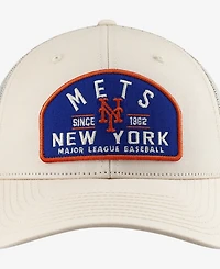 '47 Brand Men's Cream New York Mets Leland Adjustable Trucker Hat