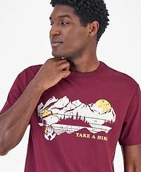 Sun + Stone Men's Snoopy Take A Hike Graphic T-Shirt, Macy's Exclusive