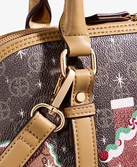Giani Bernini Gingerbread Bears Dome Satchel, Macy's Exclusive