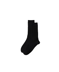 Lands' End Men's Men s 3-Pack Cotton Core Crew Socks