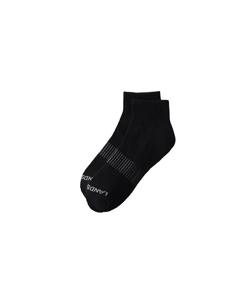 Lands' End Men's Men s 3-Pack Half Cushion Sport Quarter Socks