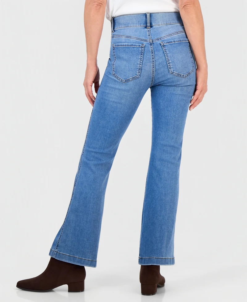 Style & Co Petite High-Rise Flared-Leg Jeans, Macy's Exclusive
