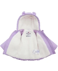 Rokka&Rolla Baby Girls (6-24M) Borg-Lined Bear Ears Puffer Jacket
