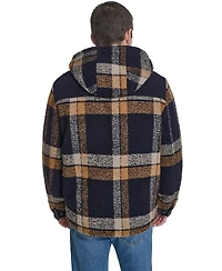 Levi's Men's Wool Blend Plaid Hooded Jacket