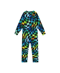Deux par Big Boys ( 6 to 14 ) One Piece Thermal Underwear Checkered Print