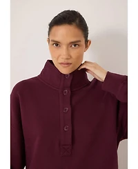 Hush Women's Hendrix Half Placket Sweatshirt