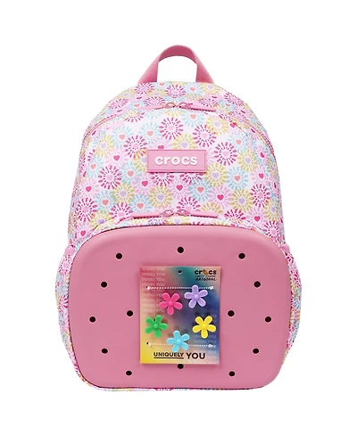 Crocs Floral Back to School Backpack with Eva Front Pocket Customizable Jibbitz Backpack
