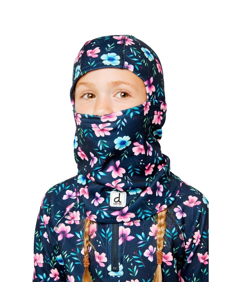 Deux par Deux Little and Big Girl 5-14 Brushed Jersey Balaclava
