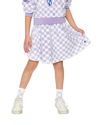 Deux par Deux Toddler Girls ( 2 to 5 ) Faux Fur Skirt Lilac Tiles