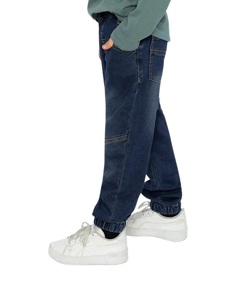 Deux par Toddler Boy (2T-5T)French Terry Denim Jogger Pants