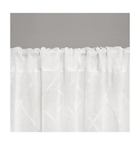 Avobird Diamond Sheer Window Curtain Panel