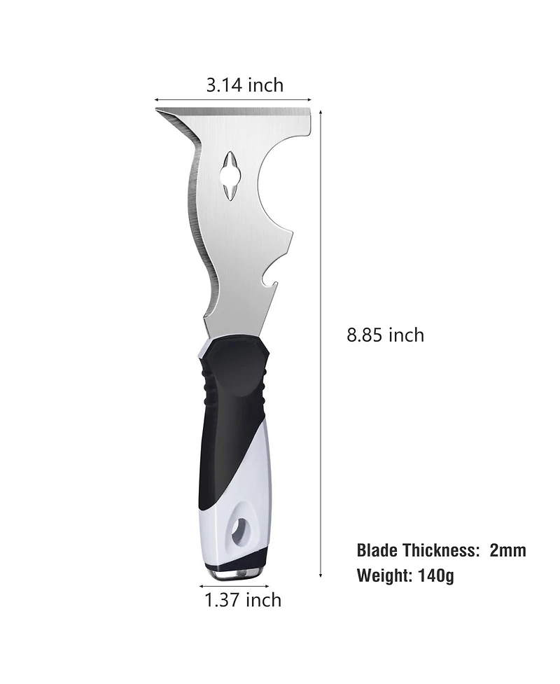 Xdovet 2 Pack 10 In 1 Putty Knife Multi Tool Scraper Hammer Spackle
