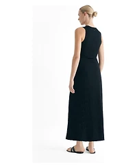 Scalpers Women's Openwork-Knit Sleeveless Crew-Neck Maxi Dress