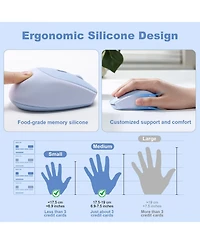 Lisen C2 Wireless Ergonomic Mouse for Laptops and Desktops