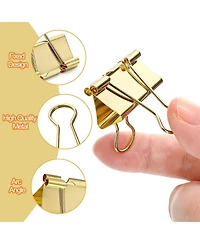 Danrong 174 Pack Metal Binder Clips 3 Sizes With Storage Boxes For Office School Home