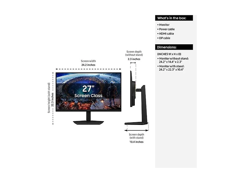 Samsung LS27HG802EFXZA 27" Qhd Odyssey G80HF 5K Gaming Monitor 2026