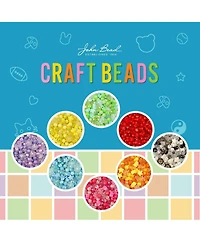 John Bead 8mm Star Mix Plastic Beads, 70g