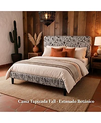 gaomon Queen Size Bed Frame, Upholstered Platform Bed Frame with Adjustable Headboard, Wood Slat Support, No Box Spring Required, Easy Assembly