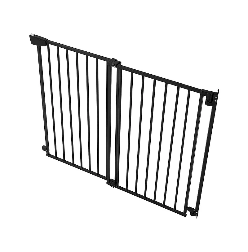 Hardware Mounted Dog Gate for Stairs 30 in High and 31 to 48 in Wide