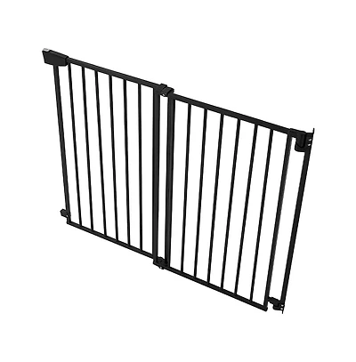 Hardware Mounted Dog Gate for Stairs 30 in High and 31 to 48 in Wide