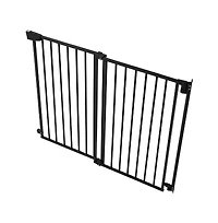 Hardware Mounted Dog Gate for Stairs 30 in High and 31 to 48 in Wide