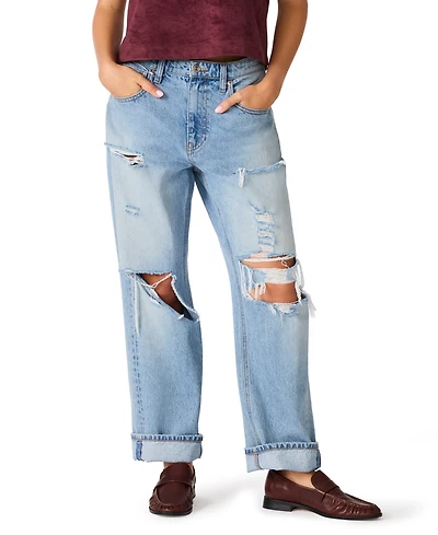Steve Madden Women's Low-Rise Boyfriend Jeans