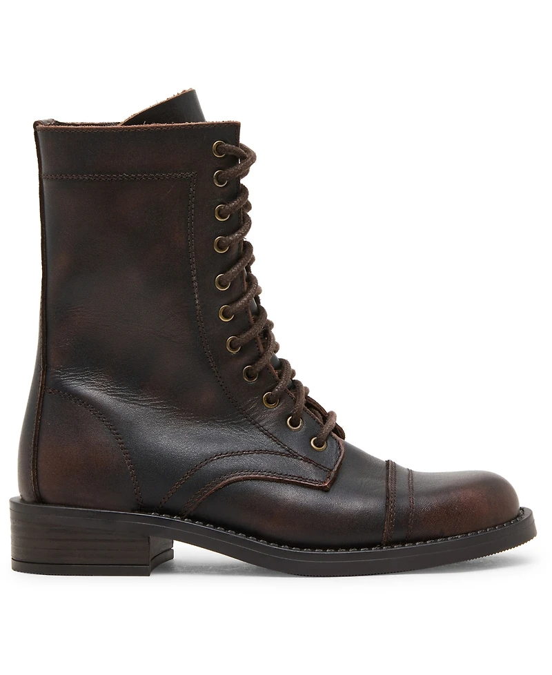 Steve Madden Women's Yukon Lace-Up Combat Booties
