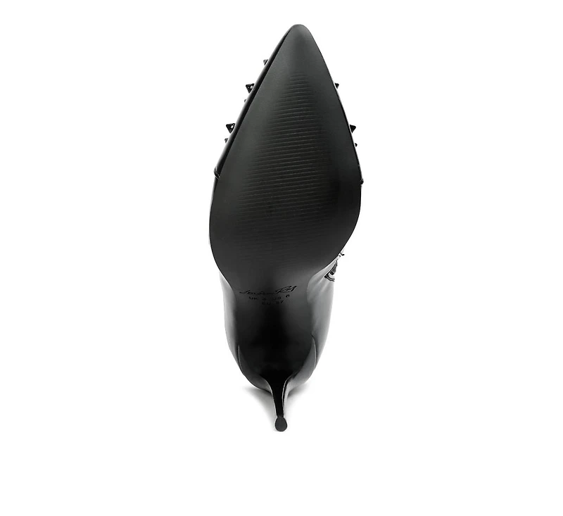 Women's Forbidden Stud Stiletto Calf Boots